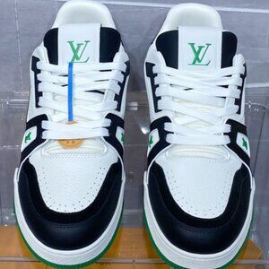 White and Black Athletic Shoes